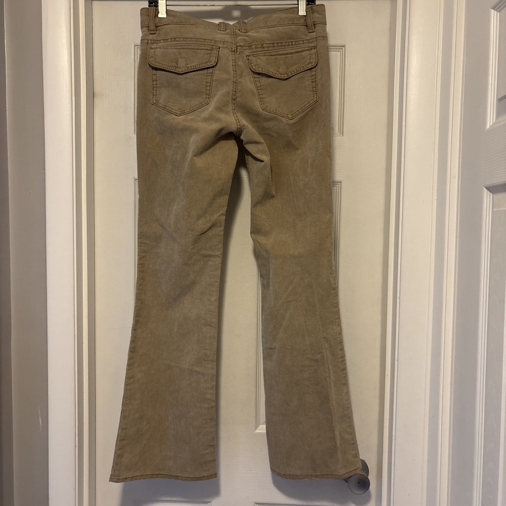 Vintage Gap Pants Women's 6R Tan Low Rise Bootcut Stretch Corduroy Y2K 2004 - Picture 6 of 10